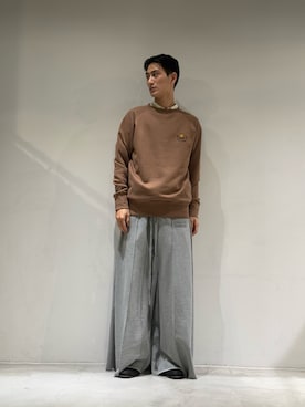 「アイテム（スウェットパンツ）」を使った、0030007012さん（メンズ・184cm）の秋コーディネート