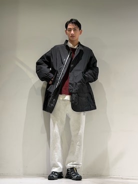 「YOKE（ヨーク）のアイテム」を使った、0030007012さん（メンズ・184cm）の秋コーディネート