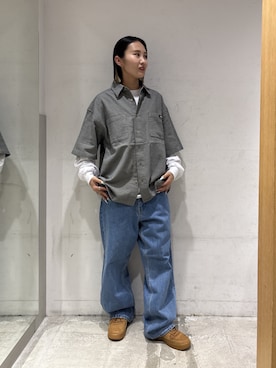 「XLARGE（エクストララージ）のアイテム（パンツ）」を使った、RIRIさん（レディース・157cm）の春コーディネート
