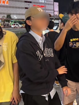 「アイテム（パーカー）」を使った、shoさん（メンズ・166cm・10代）の秋コーディネート