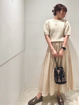 「アイテム（ニット/セーター）」を使った、yukichiさん（レディース・162cm・20代）の秋コーディネート