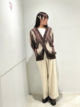 「アイテム（ヘアアクセサリー）」を使った、yukichiさん（レディース・162cm）の秋コーディネート