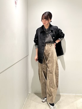 「アイテム（ポロシャツ）」を使った、yukichiさん（レディース・162cm）の秋コーディネート