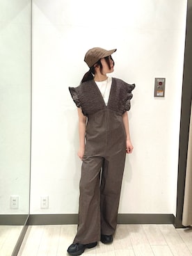 「KBF（ケイビーエフ）のアイテム（帽子）」を使った、yukichiさん（レディース・162cm）の春コーディネート