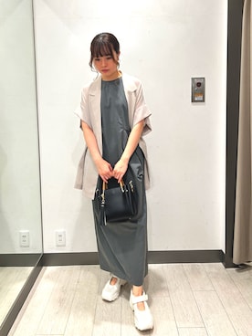 「アイテム（トートバッグ）」を使った、yukichiさん（レディース・162cm）の夏コーディネート