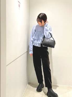 「アイテム（ブーツ）」を使った、yukichiさん（レディース・162cm）の秋コーディネート