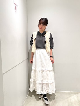 「アイテム（ポロシャツ）」を使った、yukichiさん（レディース・162cm）の秋コーディネート