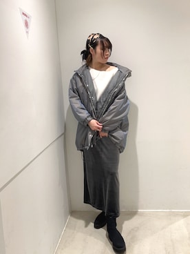 「アイテム（その他アウター）」を使った、yukichiさん（レディース・162cm）の秋コーディネート