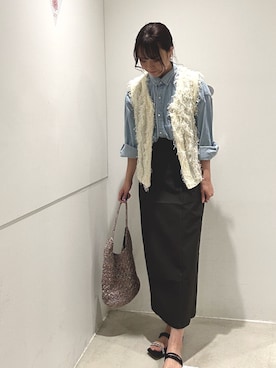 「SENSE OF PLACE by URBAN RESEARCH（センスオブプレイスバイアーバンリサーチ）のアイテム（サンダル）」を使った、yukichiさん（レディース・162cm）の秋コーディネート