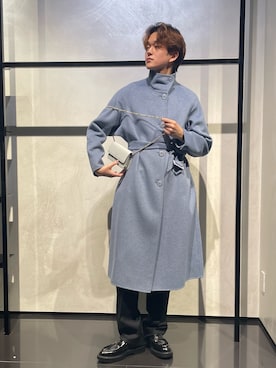 「アイテム（チェスターコート）」を使った、RENさん（メンズ・178cm・20代）の秋コーディネート