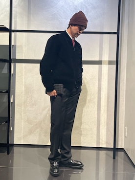 「アイテム（財布）」を使った、RENさん（メンズ・178cm）の秋コーディネート