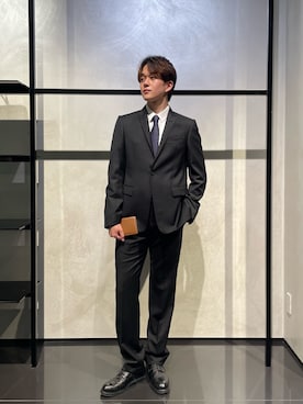 「アイテム（財布）」を使った、RENさん（メンズ・178cm）の冬コーディネート