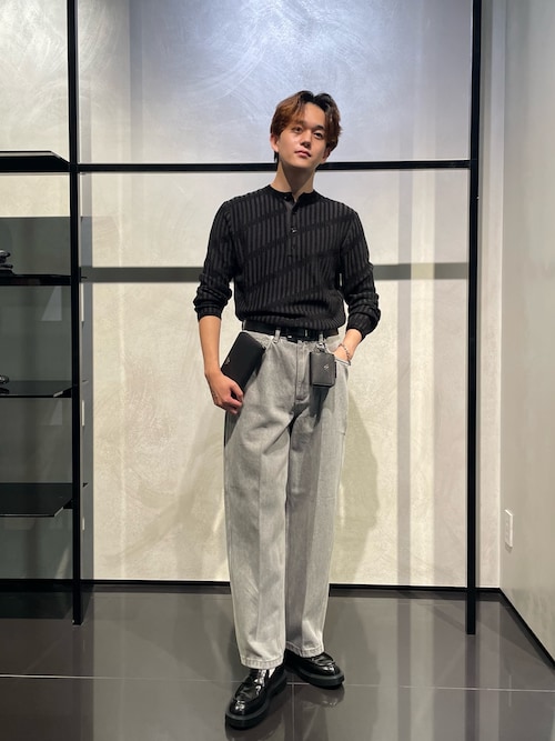 【超激レア】エンポリオアルマーニ 15SS ランウェイ プリズナー レザー 46 エンポリオ アルマーニ】ギフトボックス サフィアーノレザー製