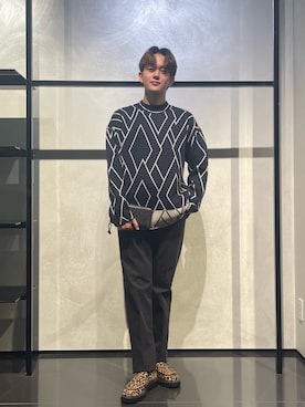 「アイテム（財布）」を使った、RENさん（メンズ・178cm）の秋コーディネート