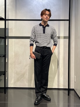 「アイテム（財布）」を使った、RENさん（メンズ・178cm）の秋コーディネート