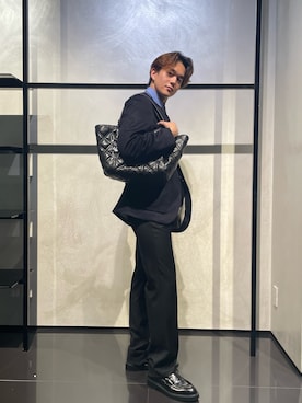 「アイテム（フォーマルスーツ/小物）」を使った、RENさん（メンズ・178cm）の秋コーディネート