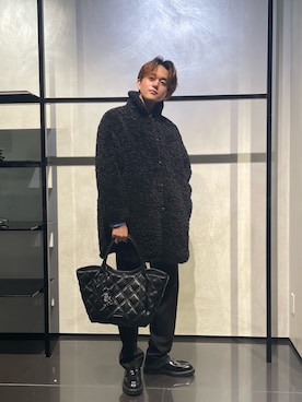 「アイテム（チェスターコート）」を使った、RENさん（メンズ・178cm・20代）の秋コーディネート
