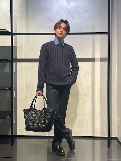 エンポリオ アルマーニ】パンツ ウーステッド バージンウール製