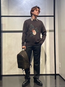 「アイテム（バックパック/リュック）」を使った、RENさん（メンズ・178cm）の秋コーディネート