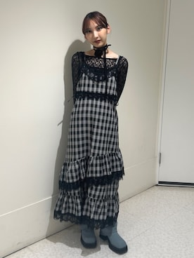 「キレイめコーデ」｜「アイテム（ブーツ）」を使った、MIHOさん（レディース・158cm）の秋コーディネート