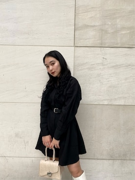 市川あん(EMODA)さん(レディース・153cm)の冬コーディネート