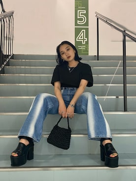 市川あん(EMODA)さん(レディース・153cm)の春コーディネート