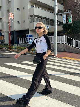 市川あん(EMODA)さん(レディース・153cm)の春コーディネート