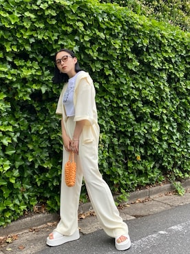 市川あん(EMODA)さん（レディース・153cm）の春コーディネート