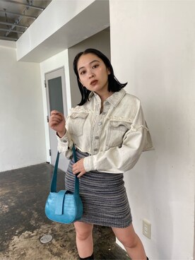 市川あん(EMODA)さん（レディース・153cm）の夏コーディネート