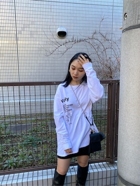 市川あん(EMODA)さん(レディース・153cm)の冬コーディネート