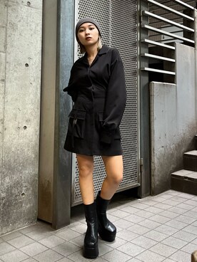 市川あん(EMODA)さん（レディース・153cm）の夏コーディネート