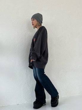 市川あん(EMODA)さん(レディース・153cm)の春コーディネート