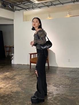 市川あん(EMODA)さん（レディース・153cm）の夏コーディネート