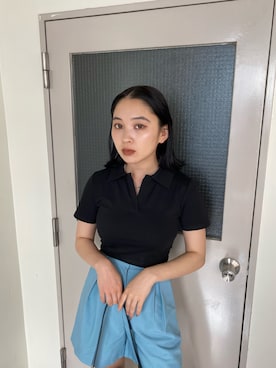 市川あん(EMODA)さん（レディース・153cm）の夏コーディネート