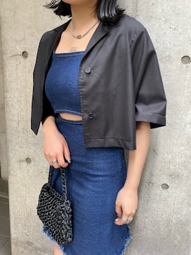 市川あん(EMODA)さん（レディース・153cm）の春コーディネート