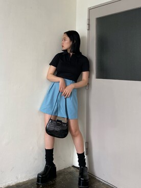 市川あん(EMODA)さん（レディース・153cm）の夏コーディネート