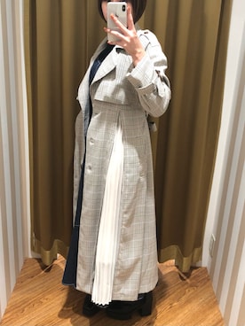 「ダズリン」｜「アイテム（その他アウター）」を使った、NORIKO NAKATSURUさん（レディース・162cm）の冬コーディネート