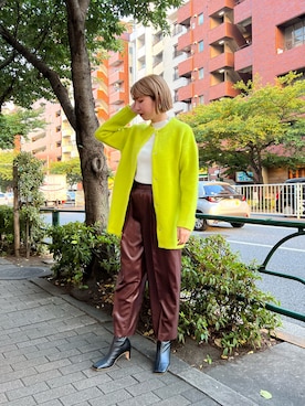 「ELENDEEK」｜「アイテム（その他アウター）」を使った、NORIKO NAKATSURUさん（レディース・162cm）の夏コーディネート