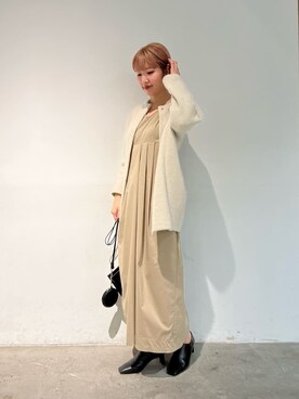 「ELENDEEK」｜「アイテム（その他アウター）」を使った、NORIKO NAKATSURUさん（レディース・162cm）の秋コーディネート
