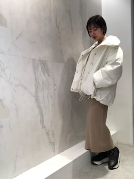 「大人シンプル」｜「アイテム（その他アウター）」を使った、NORIKO NAKATSURUさん（レディース・162cm）の秋コーディネート