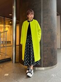 クルーネックコクーンコート(ノーカラーコート)|ELENDEEK(エレン ...