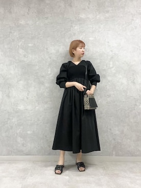 「フィット&フレア」｜NORIKO NAKATSURUさん（レディース・162cm）の春コーディネート