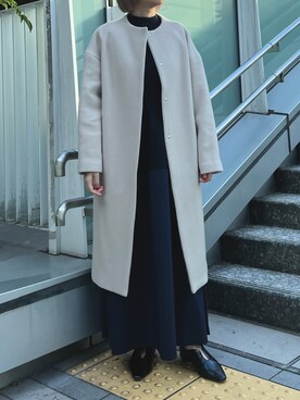 「ELENDEEK」｜「アイテム（その他アウター）」を使った、NORIKO NAKATSURUさん（レディース・162cm）の秋コーディネート