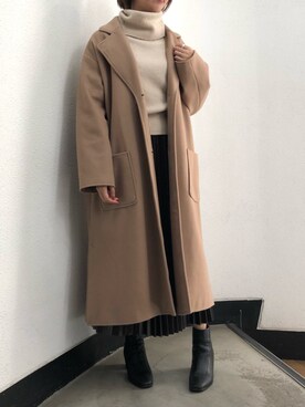 「162cm」｜「アイテム（その他アウター）」を使った、NORIKO NAKATSURUさん（レディース・162cm）の冬コーディネート