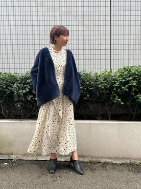 「ELENDEEK」｜「アイテム（その他アウター）」を使った、NORIKO NAKATSURUさん（レディース・162cm）の夏コーディネート