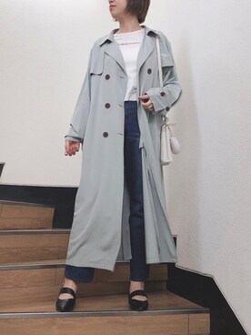 「ダズリン」｜「アイテム（その他アウター）」を使った、NORIKO NAKATSURUさん（レディース・162cm）の冬コーディネート