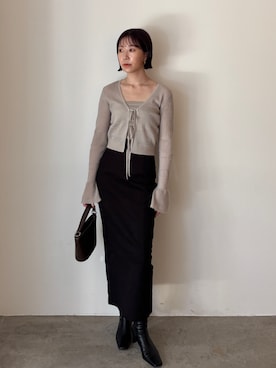 「アイテム（アンサンブル）」を使った、MASAKI KISEさん（レディース・168cm）の秋コーディネート