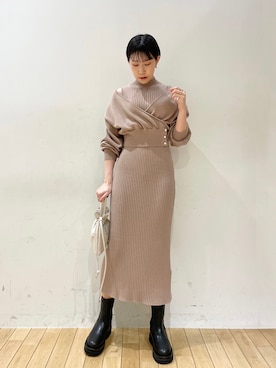 MASAKI KISEさん（レディース・168cm）の冬コーディネート