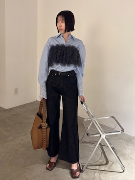 「LAGUNAMOON（ラグナムーン）のアイテム」を使った、MASAKI KISEさん（レディース・168cm）の春コーディネート