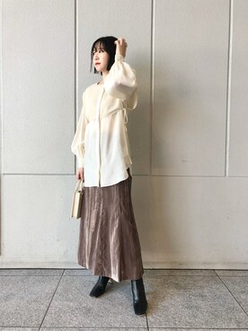 MASAKI KISEさん（レディース・168cm）の秋コーディネート